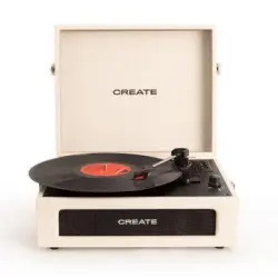 Tocadiscos Retro - Record Player Compact- Con Bluetooth, Usb, Sd, Microsd Y Mp3