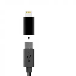 Unotec Adaptador USB-C A 8 Pin Negro