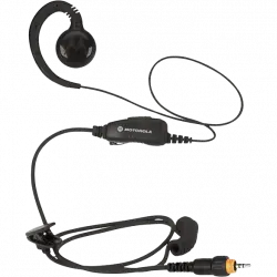 Auriculares de botón - Motorola HKLN4602, De botón, Con cable, Micrófono, Clavija, Para CLP446, Negro