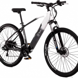 Bicicleta eléctrica - Youin MTB Everest, Talla L, Potencia 250W, Velocidad 25 km/h, Autonomía 65 km, Negro y blanco