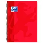 Cuaderno A4 Oxford Classic cuadrícula 4x4mm rojo