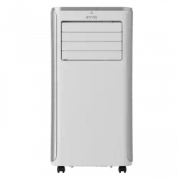 Evvo Aire Acondicionado Portatil 3 In 1 Clima P9, Silencioso, 9.000 Btu, Con Mando A Distancia, Superficie 20m2, Clase Energética A, Blanco
