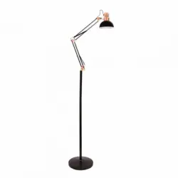 Fabrilamp Flexo De Pie Articulable Rutilo 1xe27 Negro Cobre