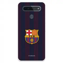 Funda Para Lg K51s Del Barcelona Rayas Blaugrana - Licencia Oficial Fc Barcelona