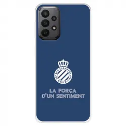 Funda Para Samsung Galaxy A23 5g Del Escudo Fondo Azul - Licencia Oficial Rcd Espanyol