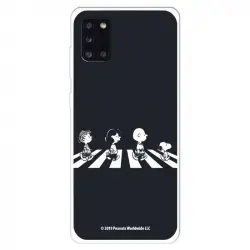 Funda Para Samsung Galaxy A31 Oficial De Peanuts Personajes Beatles - Snoopy