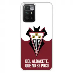 Funda para Xiaomi Redmi 10 del Albacete Balompié Escudo "del Albacete Que No Es Poco" Licencia Oficial