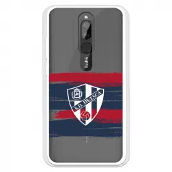 Funda Para Xiaomi Redmi 8 Del Huesca Rayas Transparente - Licencia Oficial Sd Huesca