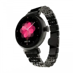 Hifuture Aura Reloj Inteligente Mujer, Pantalla Amoled De Acero Inoxidable De 1,04pulgadas, Monitor De Frecuencia Cardíaca, Resistente Al Agua Ip68