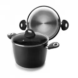 Ibili Natura Olla con Tapa 24cm Aluminio Forjado