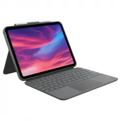 Logitech Combo Touch Funda con Teclado Retroiluminado QWERTZ Alemán Gris para iPad 10ª Gen