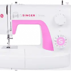 Máquina de coser - Singer Simple 3223, Brazo libre, Porta carrete horizontal, Blanco