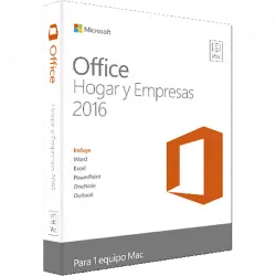 Office Hogar y Empresas 2016 para Mac - Microsoft 1 licencia