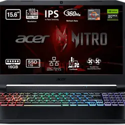 Portáti gaming - Acer AN515-45-R5ZJ, 15.6" Full HD, AMD Ryzen™ 9 5900HX, 16GB RAM, 1TB SSD, GeForce RTX™ 3080, Sin sistema operativo