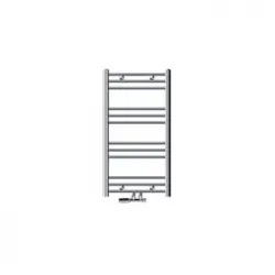 Radiador De Baño Recto 500x800 Mm Color Cromo Ecd Germany