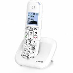Teléfono - Alcatel XL785 Single, Inalámbrico, Contestador, Bloqueo de llamadas, Agenda 100 contactos, Manos libres, Audio-Boost, Blanco