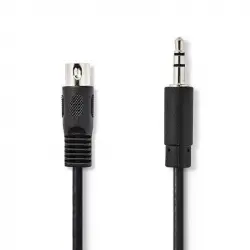 Valueline Cable de Audio DIN 5 Pines a Jack 3.5mm 2m Negro