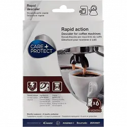 Accesorio Cafetera - Care + Protect CDP6006, Limpiador cafeteras y hervidoras, Desincrustante cal residuos, Sobres Individuales en polvo, Universal
