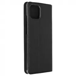 Bigben Funda Libro de Cuero Saffiano con Soporte y Tarjetero Negro para Samsung Galaxy A03