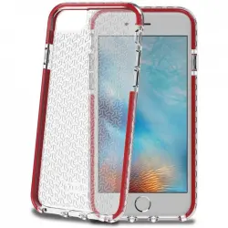 Celly Hexagon Funda Rugerizada Roja para Apple iPhone 7/8/SE 2020