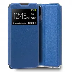 Cool Funda Flip Cover Liso Azul para TCL 40 SE