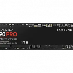 Disco duro SSD Interno 1 TB - Samsung 990 PRO MZ-V9P1T0BW, Interno, PCI Express 4.0, M2, 7450 MB/s, Negro