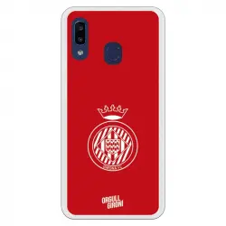 Funda Oficial Girona Fc Escudo Equi Roja Para Samsung Galaxy A20e
