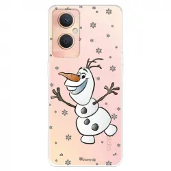 Funda Para Oppo A96 4g Oficial De Disney Olaf Transparente - Frozen
