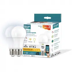 Garza Smarthome Pack 2 Bombillas Estándar LED WiFi 9W E27 Blanco Neutro
