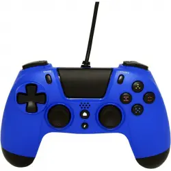 Gioteck VX4 Mando con Cable Azul para PS4/PC