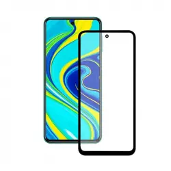 Ksix Cristal Templado 9H Full Glue 2.5D Borde Negro para Xiaomi Redmi Note 9S