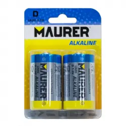 Maurer Pack 2 Pilas Alcalinas D LR20 1.5V