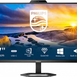 Monitor - Philips 27E1N5600HE, 27", WQHD, 4 ms, 50/60 Hz, HDMI, USB-C, DisplayPort 1.2