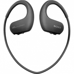 Reproductor MP3 deportivo - Sony Walkman NW-WS413,Almacenamiento interno (4GB), 12h Autonomía, Acuático, Negro