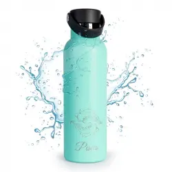 Runbott Zodiac Botella Térmica Sport De 0.6l Con Interior Cerámico Piscis Menta