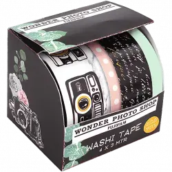Accesorio cámara instantánea - Fujifilm Washi tape/foil Vintage, Pack 4, 3 m