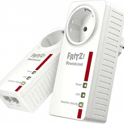 Adaptador PLC - AVM FRITZ! Powerline 1220E Set, 2 unidades, 1200mbps, LAN Gigabit, IPv6, Blanco