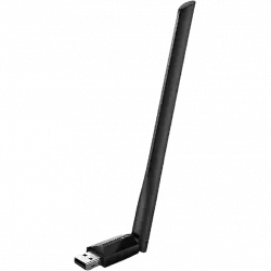Adaptador Wi-Fi USB - TP-Link Archer T2U Plus, Velocidad transferencia 600 Mbps, 2.0, Doble Banda, 5 GHz, Negro