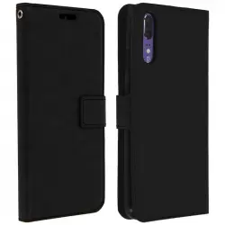 Avizar Funda Cartera Vintage Negra para Huawei P20