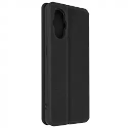 Avizar Funda Tarjetera con Soporte Negra para Oppo Reno 8 Lite 5G