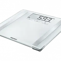 Báscula de baño - Soehnle 63858 Control 200, Peso máximo 180 Kg, Análisis corporal, Precisión 100gr, Blanco
