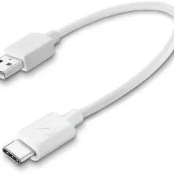 Cable USB - Vivanco 38567, 0.15m, A C Macho, Blanco