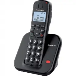 Daewoo DTD-7200B Teléfono Inalámbrico DECT LCD Teclas Grandes Negro