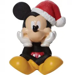 Enesco Figura Decorativa Clásicos Disney Mickey & Minnie Mickey Navideño Sentado