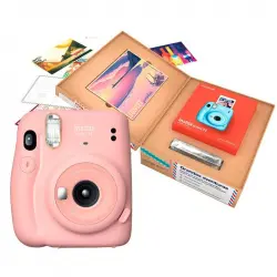 Fujifilm Instax Mini 11 Bundle Grandes Aventuras Cámara Instantánea Blush Pink