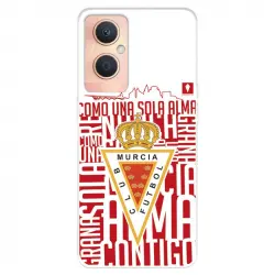 Funda Para Oppo A96 4g Del Real Murcia Escudo Fondo Blanco - Licencia Oficial Real Murcia