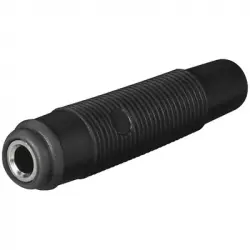 Goobay Conector Banana Hembra Negro