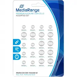 MediaRange MRBAT119 Pack de 20 Pilas AG3/ AG13/ AG47AG10