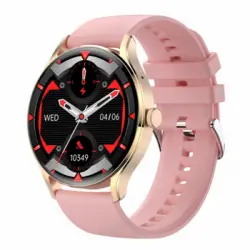 Reloj Inteligente Smart Watch Sw-hk33 Para Hombre Y Mujer, Con Llamadas Y Notificaciones Rosa Smartek