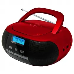Sunstech CRUSM400RD Radio CD Rojo